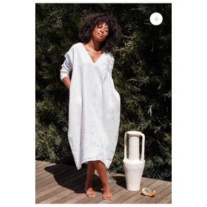 Rachel Craven White Linen Dress
